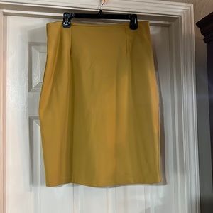 Dainty Jewells Mustard Pencil Skirt